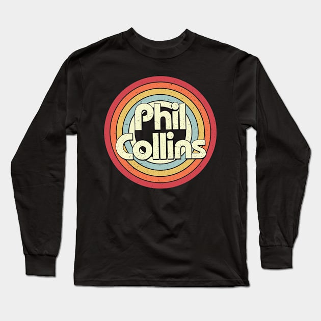 Phil Proud Name Retro Rainbow Tribute Long Sleeve T-Shirt by Alien Landscape Store